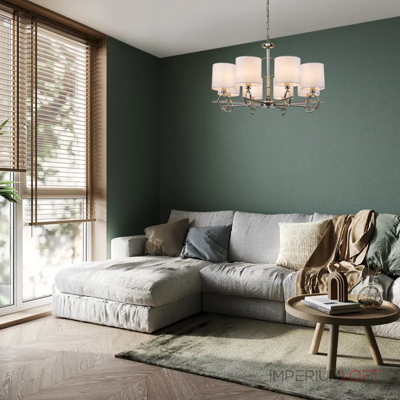 Подвесная люстра Escada 10167/8PL E14*40W Nickel
