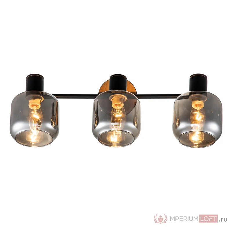 Escada 10177/3A E14*40W Black/Chrome/Wood от ImperiumLoft