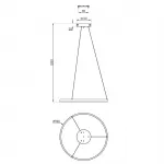 Подвесная люстра Escada 10254/1 LED*43W Black APP Подвесная люстра Escada 10254/1 LED*43W Black APP
