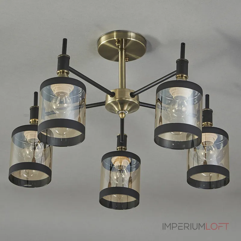 Escada 599/5P E27*60W Antique brass/Black