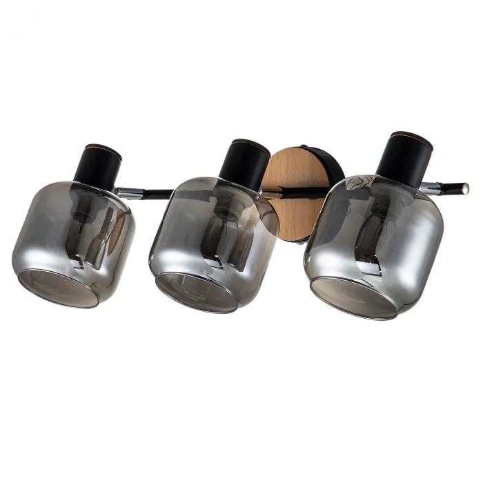 Escada 10177/3A E14*40W Black/Chrome/Wood от ImperiumLoft