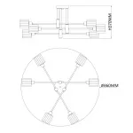 Светильник на штанге Escada 1140/6P E14*40W Silver/Chrome