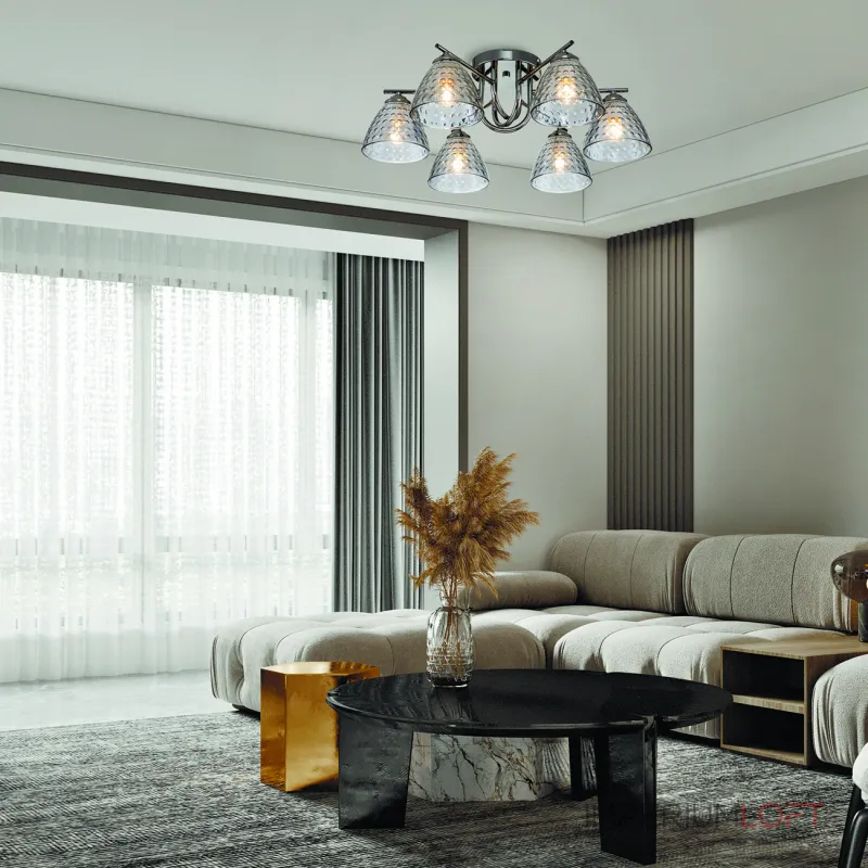 Escada 659/6PL E27*60W Black