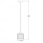Подвесной светильник Escada 10192/1S E27*60W Chrome