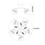 Escada 1110/5PL E27*40W Gold от ImperiumLoft Escada 1110/5PL E27*40W Gold от ImperiumLoft