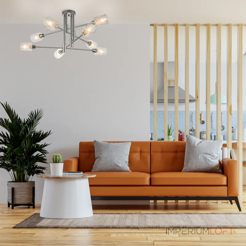 Светильник на штанге Escada 1140/8P E14*40W Silver/Chrome