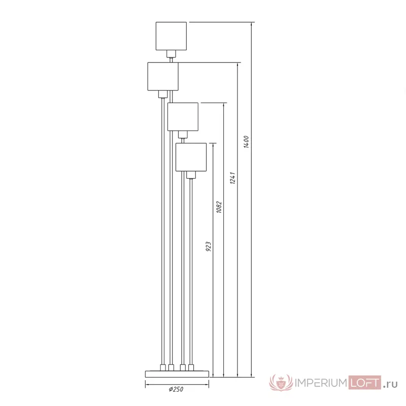 Escada 1109/4 E14*40W White/Silver от ImperiumLoft
