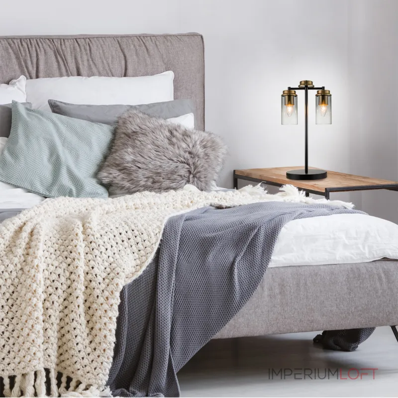 Настольный светильник Escada 2118/2 E14*40W Black/Brass Настольный светильник Escada 2118/2 E14*40W Black/Brass