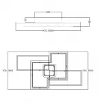 Потолочная люстра Escada SPACE 10216/S LED