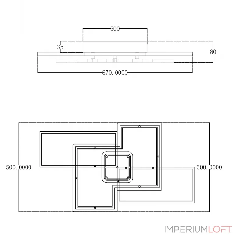 Потолочная люстра Escada SPACE 10216/S LED Потолочная люстра Escada SPACE 10216/S LED
