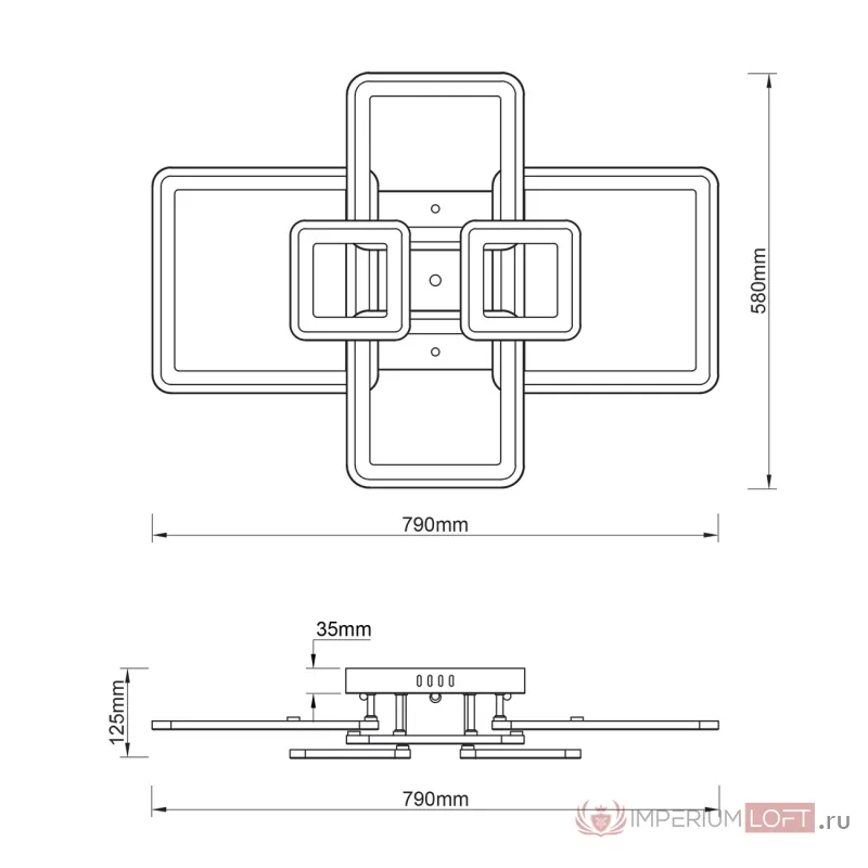 Escada 10286/6 LED*154W White от ImperiumLoft