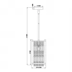 Подвесной светильник Escada 2103/1S Е27*60W Chrome