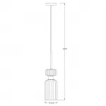 Подвесной светильник Escada 1141/1S E14*60W Chrome/Smoke