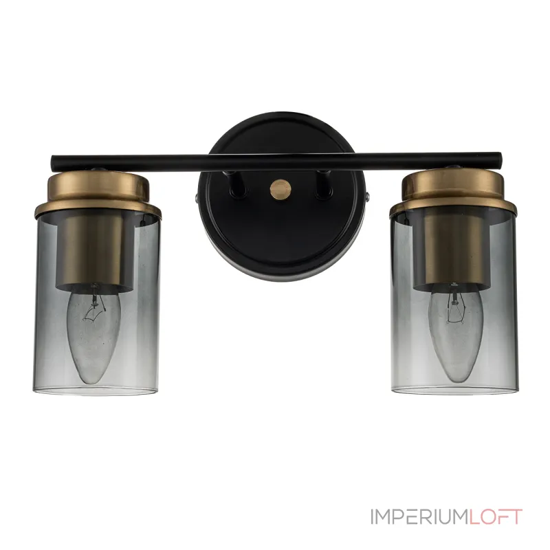 Настенный светильник Escada 2118/2A E14*40W Black/Brass