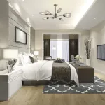 Люстра на штанге Escada DESIRE 10165/8PL Nickel
