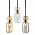 Подвесной светильник Escada 1141/3S E14*60W Beige/Clear/Amber