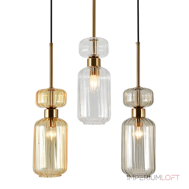 Подвесной светильник Escada 1141/3S E14*60W Beige/Clear/Amber