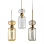 Подвесной светильник Escada 1141/3S E14*60W Beige/Clear/Amber