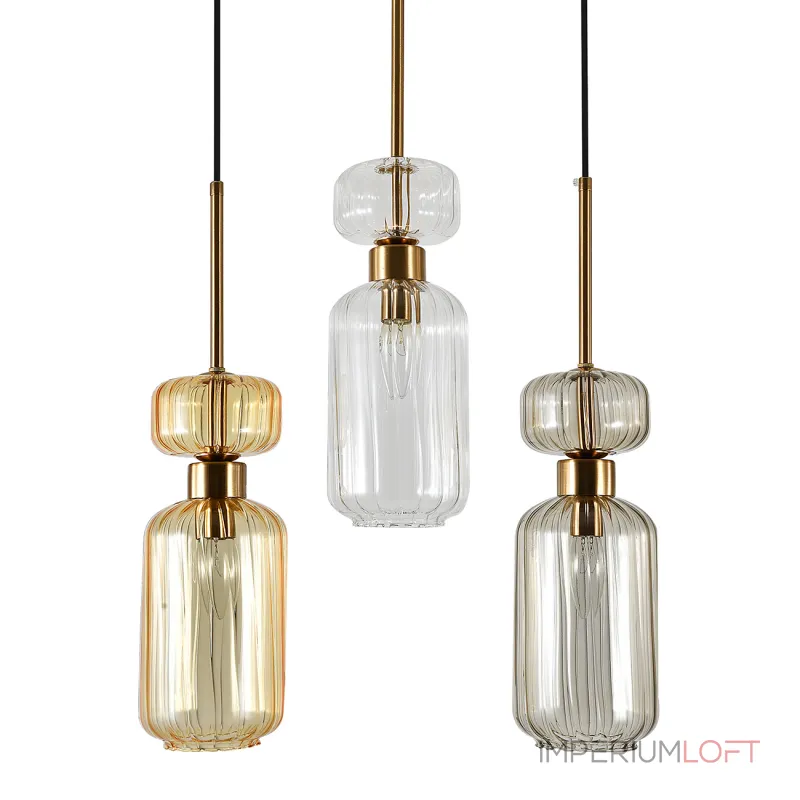 Подвесной светильник Escada 1141/3S E14*60W Beige/Clear/Amber