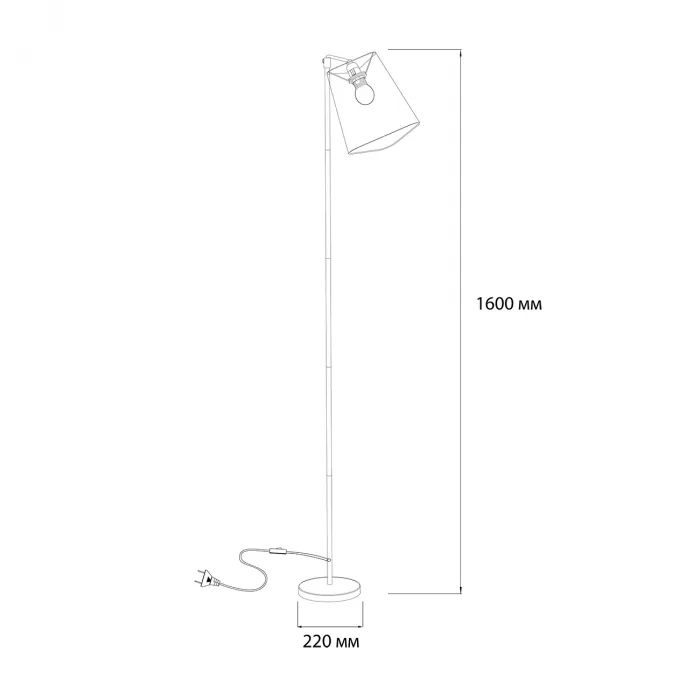 Напольный светильник Escada 10185/T E14*40W Chrome/Grey
