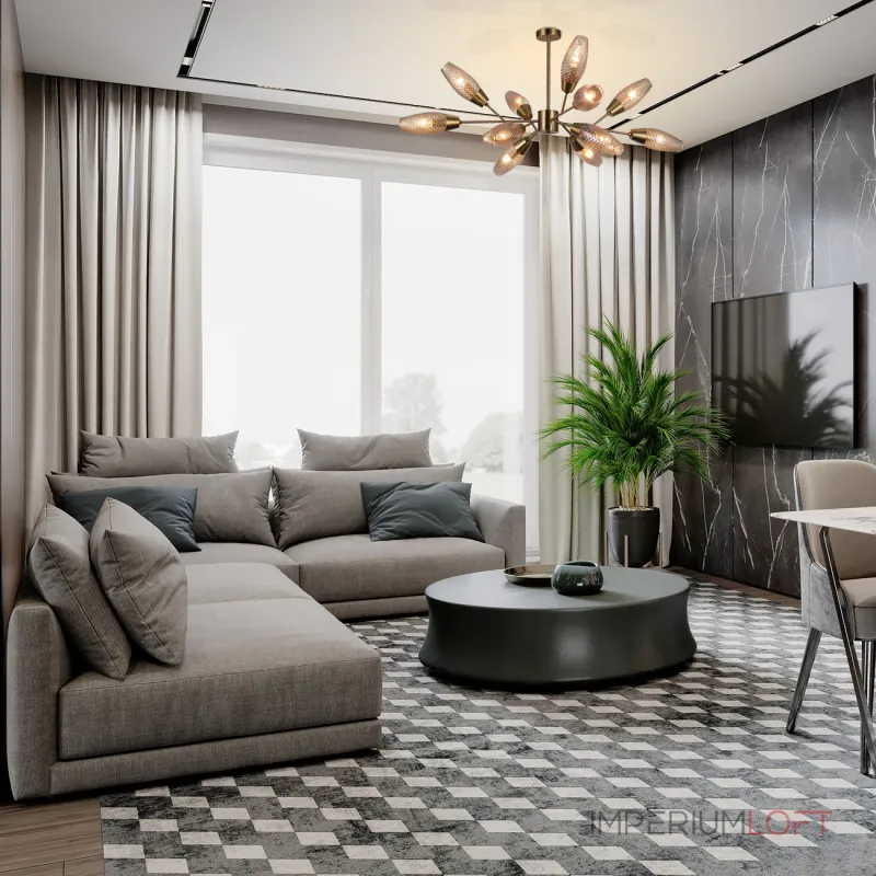Люстра на штанге Escada DESIRE 10165/12PL Copper