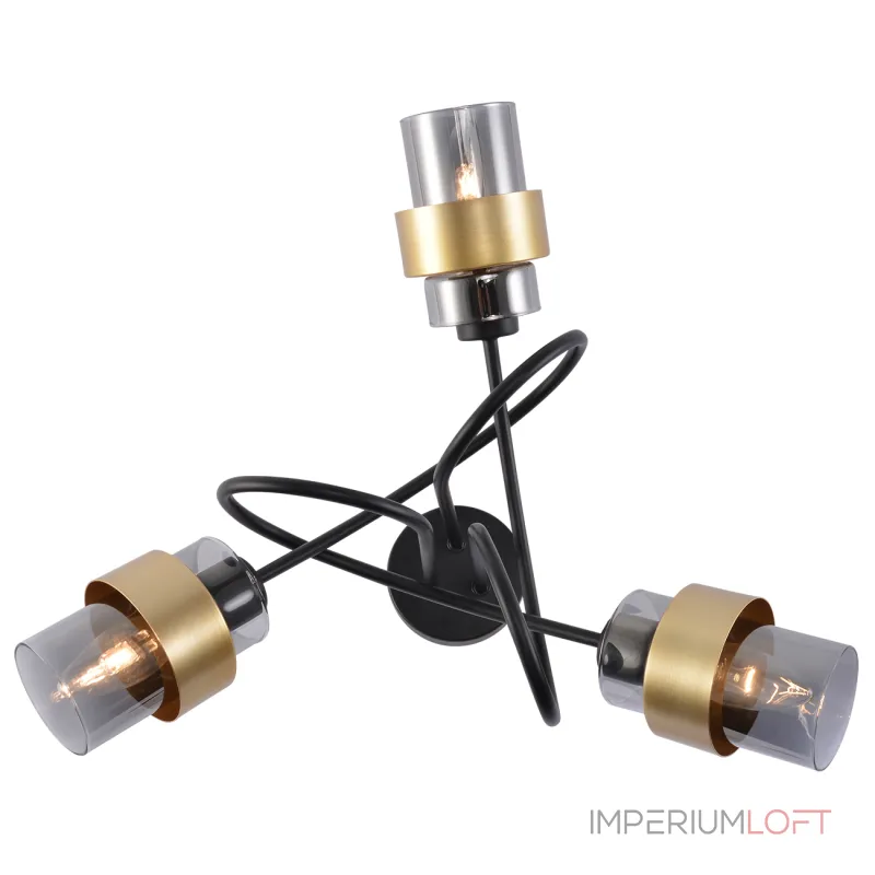 Потолочная люстра Escada HURRICANE 1139/3P Black/Gold