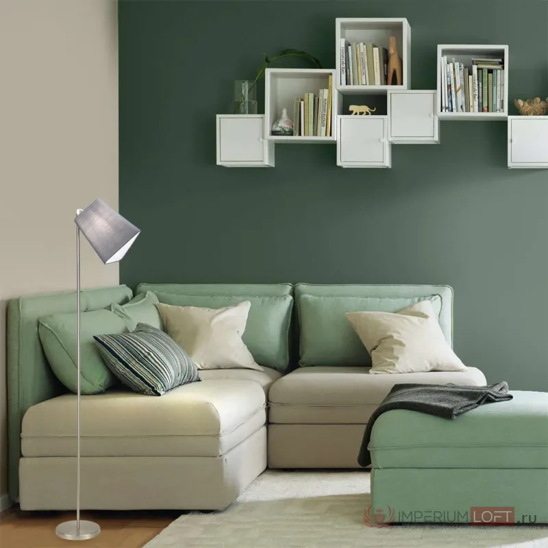 Напольный светильник Escada 10185/T E14*40W Chrome/Grey