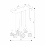 Подвесной светильник TK Lighting Sophia Green Cognac 11151