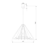 Подвесной светильник TK Lighting Eris 10436