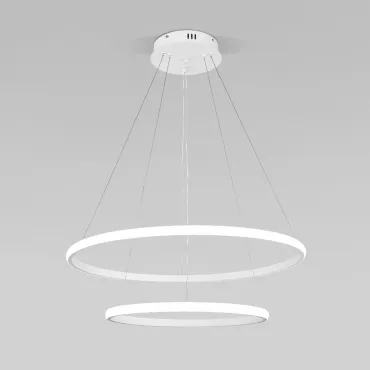 Подвесной светодиодный светильник Eurosvet Collars 90264/2 белый 92W 3300/4200/6500 Подвесной светодиодный светильник Eurosvet Collars 90264/2 белый 92W 3300/4200/6500