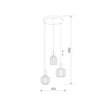 Подвесной светильник TK Lighting Sophia Cognac 11041