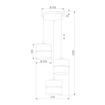 Подвесной светильник TK Lighting Linobianco 6575 Linobianco