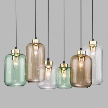 Подвесной светильник TK Lighting Marco 3328 чёрный/золотой  