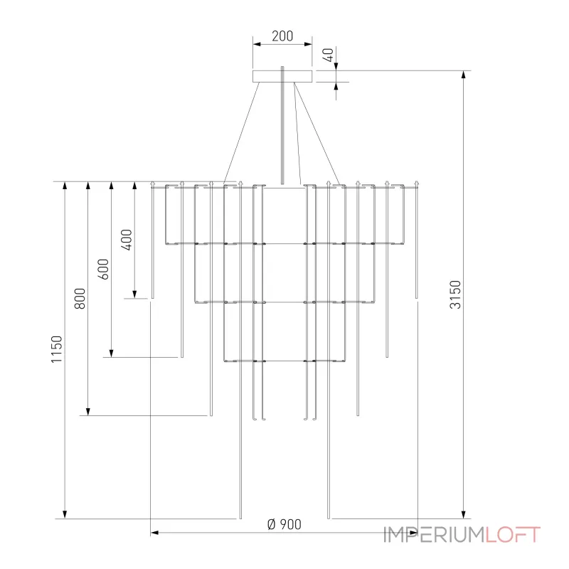 Подвесная люстра Bogate's Queen 91101 LED Подвесная люстра Bogate's Queen 91101 LED