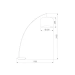 Торшер TK Lighting Moby 3060 Moby White