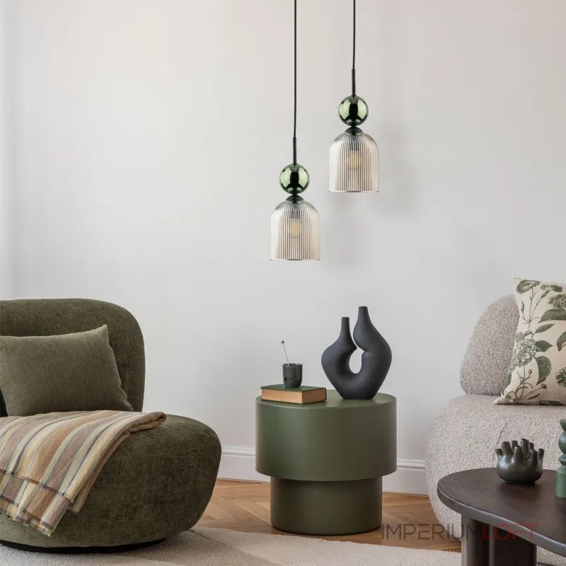 Подвесной светильник TK Lighting Sophia Green Cognac 11146