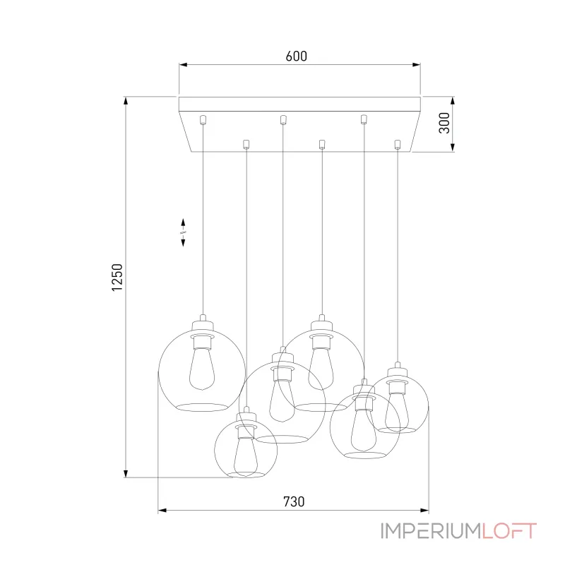 Подвесной светильник TK Lighting Cubus 2164 Cubus
