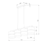 Подвесной светильник TK Lighting Linobianco 6576 Linobianco