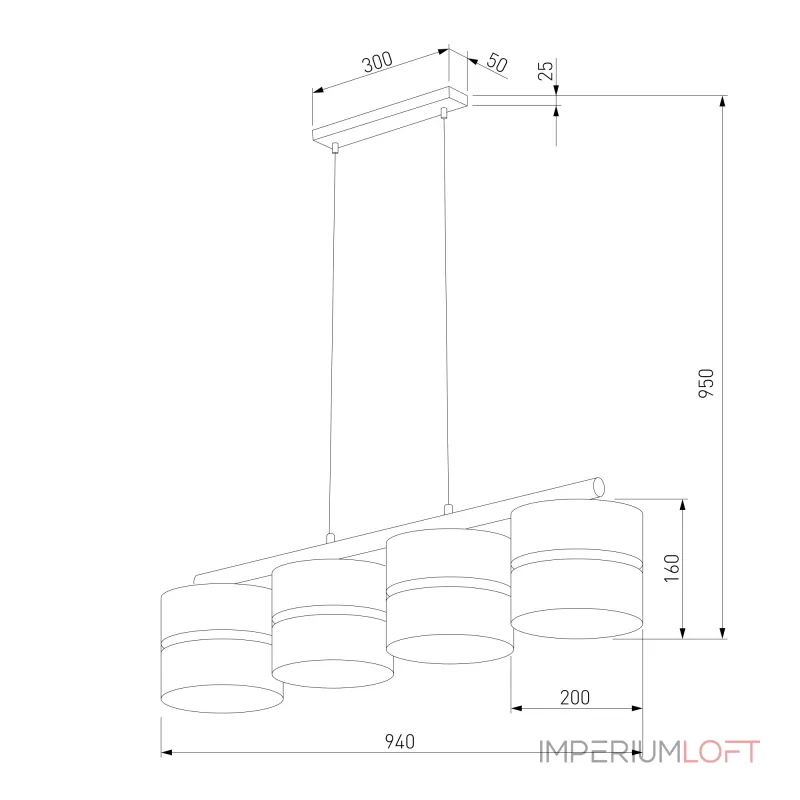 Подвесной светильник TK Lighting Linobianco 6576 Linobianco