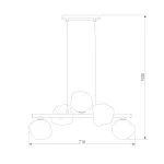 Подвесной светильник TK Lighting Lava Brown 11026