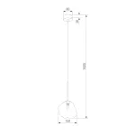 Подвесной светильник TK Lighting Lava Brown 11025