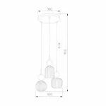 Подвесной светильник TK Lighting Sophia Green Cognac 11148