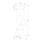Подвесной светильник TK Lighting Cono 10012