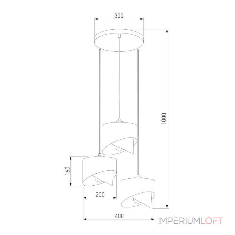 Подвесной светильник TK Lighting Grant Black 4876 Grant Black