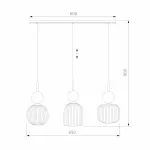 Подвесной светильник TK Lighting Sophia Green Cognac 11147