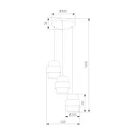 Подвесной светильник TK Lighting Calisto 5981