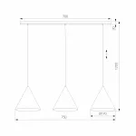 Подвесной светильник TK Lighting Cono 10011