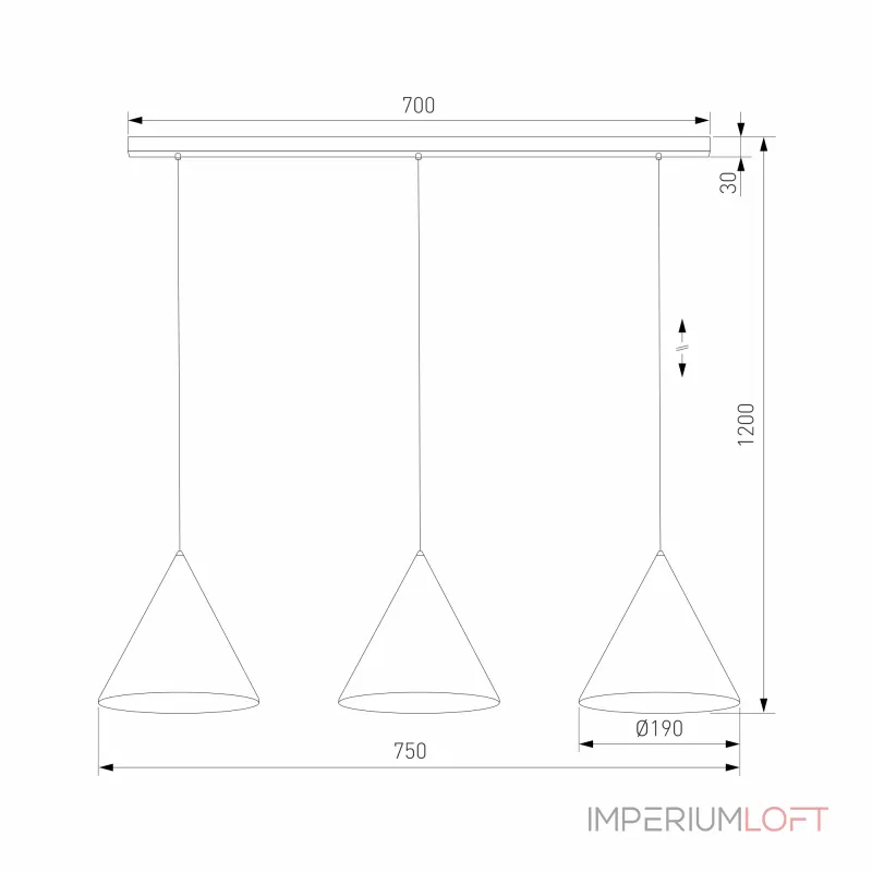 Подвесной светильник TK Lighting Cono 10011 Подвесной светильник TK Lighting Cono 10011
