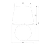 Настольный светильник TK Lighting Santana 16047