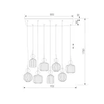 Подвесной светильник TK Lighting Sophia Cognac 11045